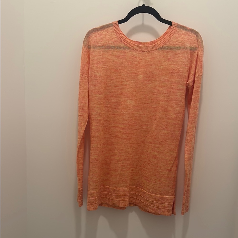 Lululemon Orange Long Sleeve Sweater